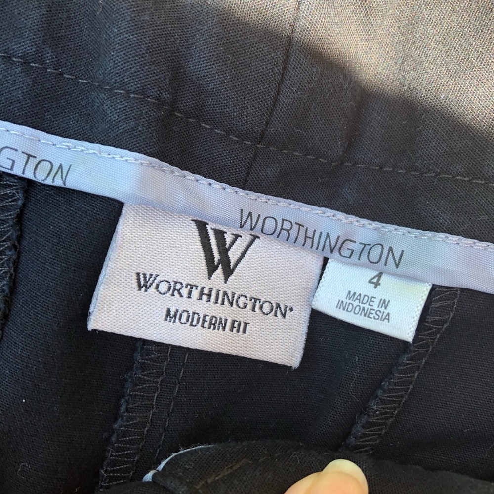 Worthington black modern fit slacks size 4 - Picture 2 of 5